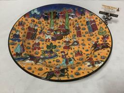 Large special handmade Turkish art platter/bowl - modeled after original 16th century ottoman design