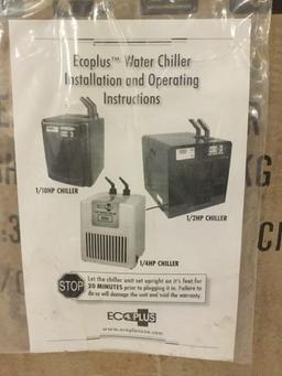 Ecoplus 1/10 HP water chiller, approx 16x15x13 inches....