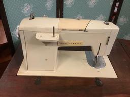 Vintage Sears Kenmore Solid State sewing machine table. Untested. approx 31x24x18 inches....
