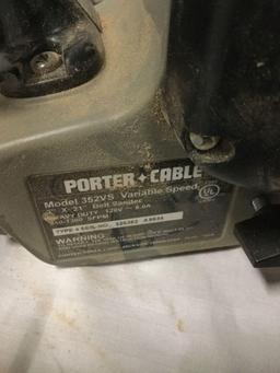5 Porter Cable power tools. Random orbit sanders, belt sander, speed bloc, all working except one