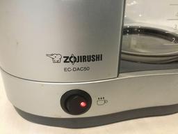 Zojirushi coffee maker , model no. EC-DAC50, approx 11x 10x 5 inches