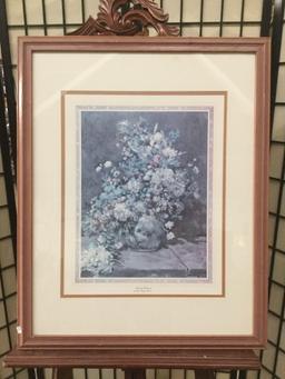 Spring Boquet by Pierre Renoir print, professionally matted and framed