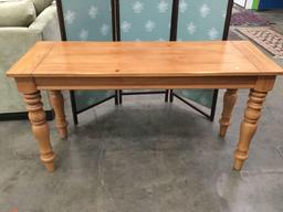 Modern pine hall table with rustic charm