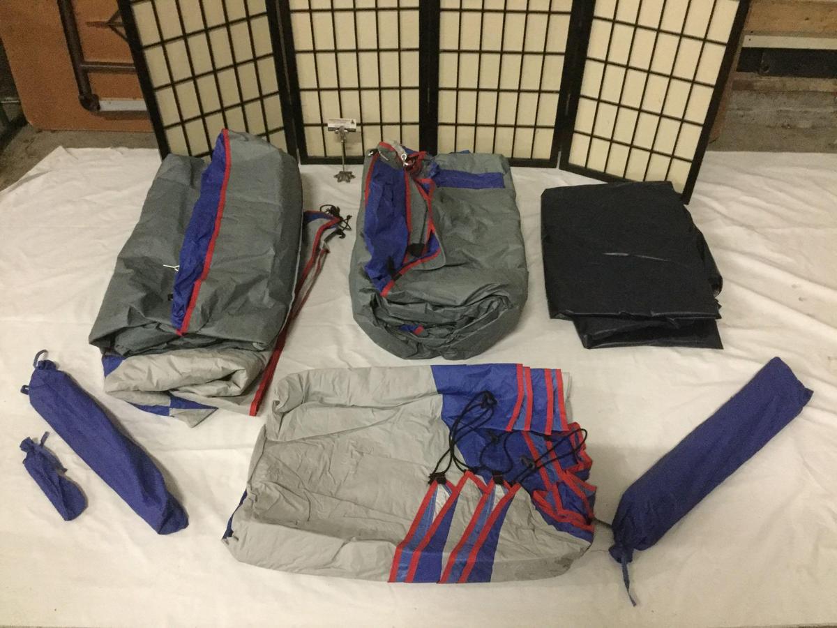 camping lot: tents & Ozark Trail inflatable air mattress