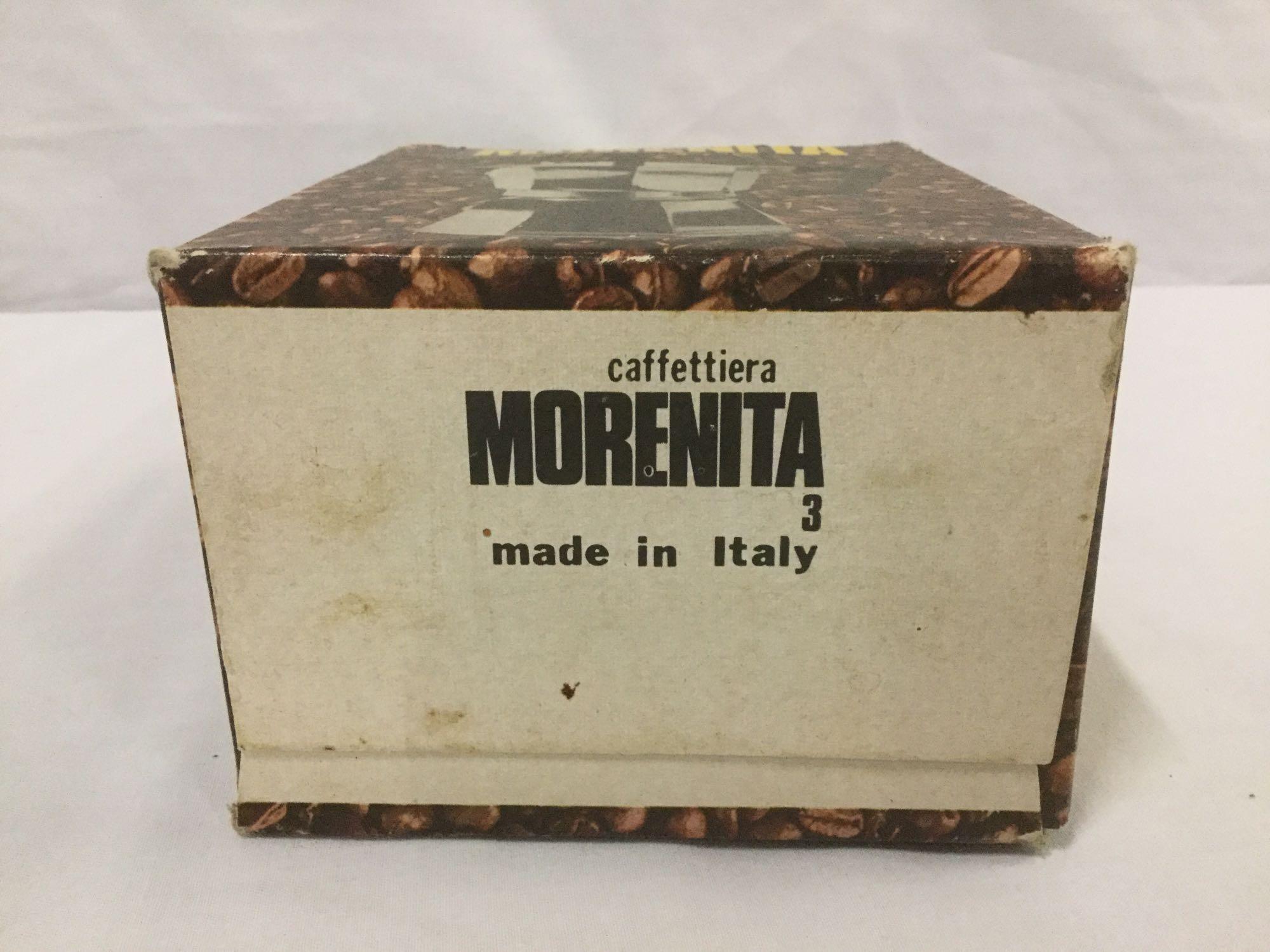 Morenita Coffee Maker w/ original box, nice condition w/ paperwork.