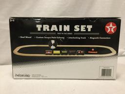 Texaco Wooden collectable Train Set - First in the series - in original box
