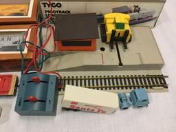 TYCO HO Scale model trains and remote control. 344E Union Pacific Hopper Car and much more