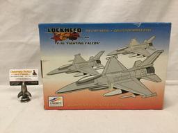 Liberty Classics Lockheed F-16 Fighting Falcon jet die cast metal collectors series bank. In box.