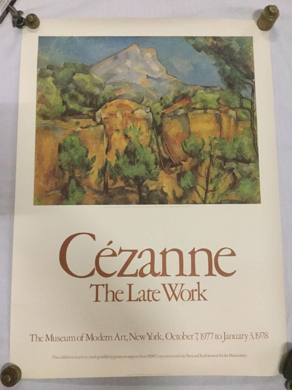 Cezanne "The Late Work" promotional MOMA advertising print 1978