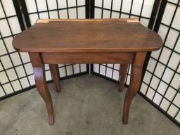 Antique oak dressing table w/ tall mirror (needs reattached)