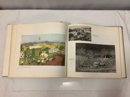 Grandma Moses hardbound art book, approx. 13.5 x 12.5 inches. Shows wear, binding split at book?s