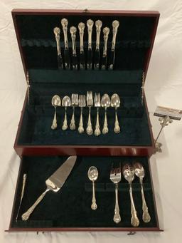 Sterling silver Towle - Old Master flatware set w/ case, approx. weight 2230 grams.