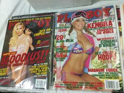 2 boxes of 90 modern PLAYBOY MAGAZINES in nice condition, all in bags.