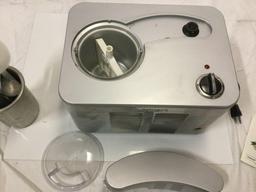 Cuisinart Supreme Commercial Quality Ice Cream Maker w/ booklet, scoops, tested/working