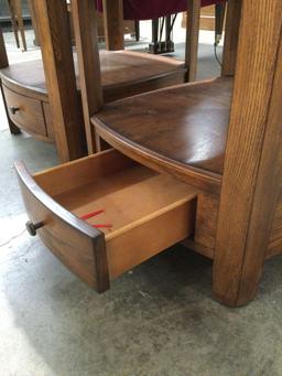 Pair of Hammary Furniture wood end tables w/ 1-drawer, approx. 24 x 27 x 24 in.