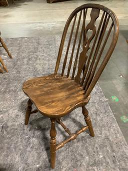 Vintage Bent and Bros. wood carved chair, approx. 18 x 21 x 36 in.