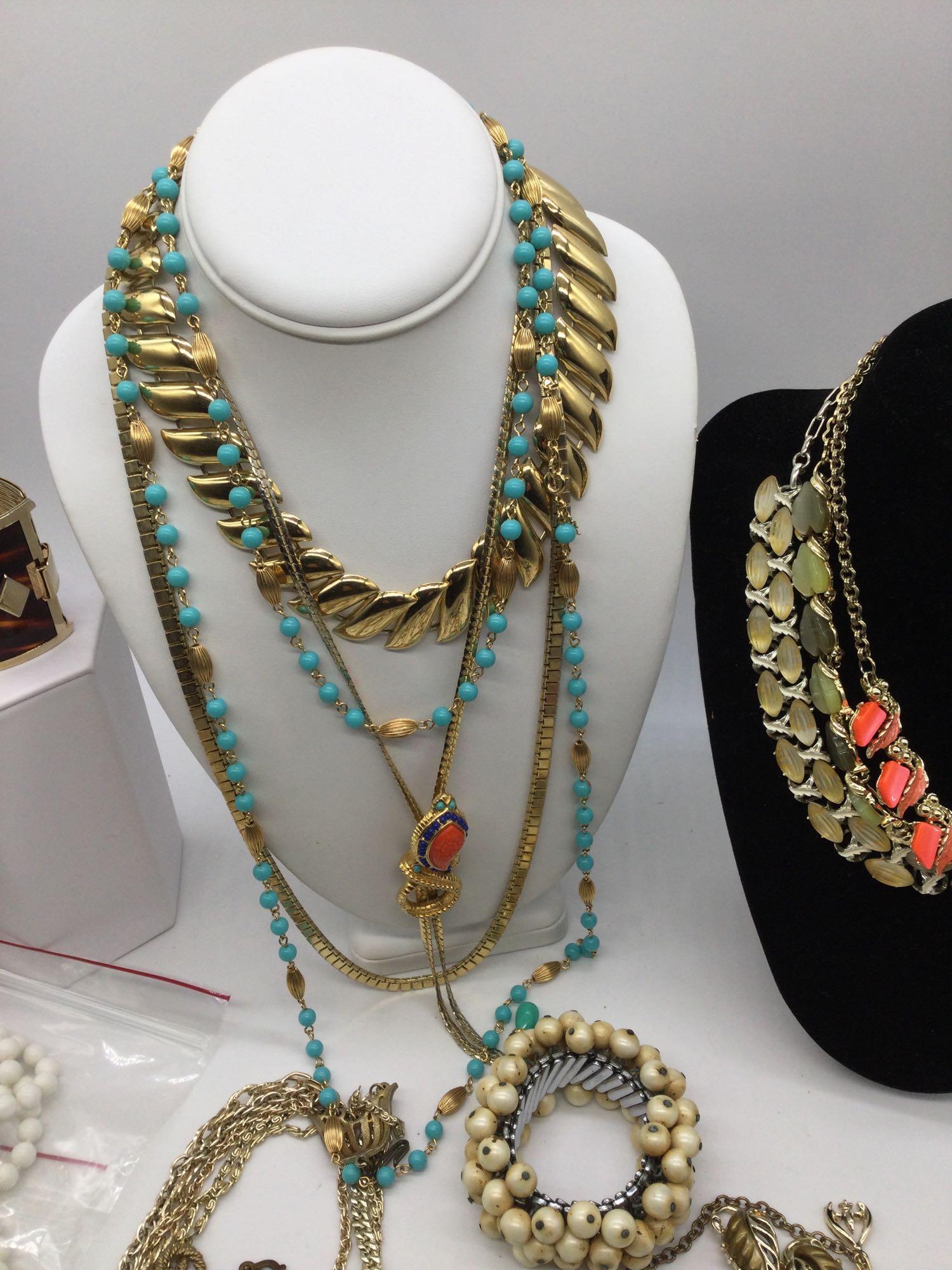Large selection of vintage fashion jewelry necklaces, bracelets, earrings etc?