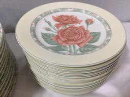 63 pc. lot Casual - Victoria and Beale - Misty Rose 9064 fine translucent porcelain, made in