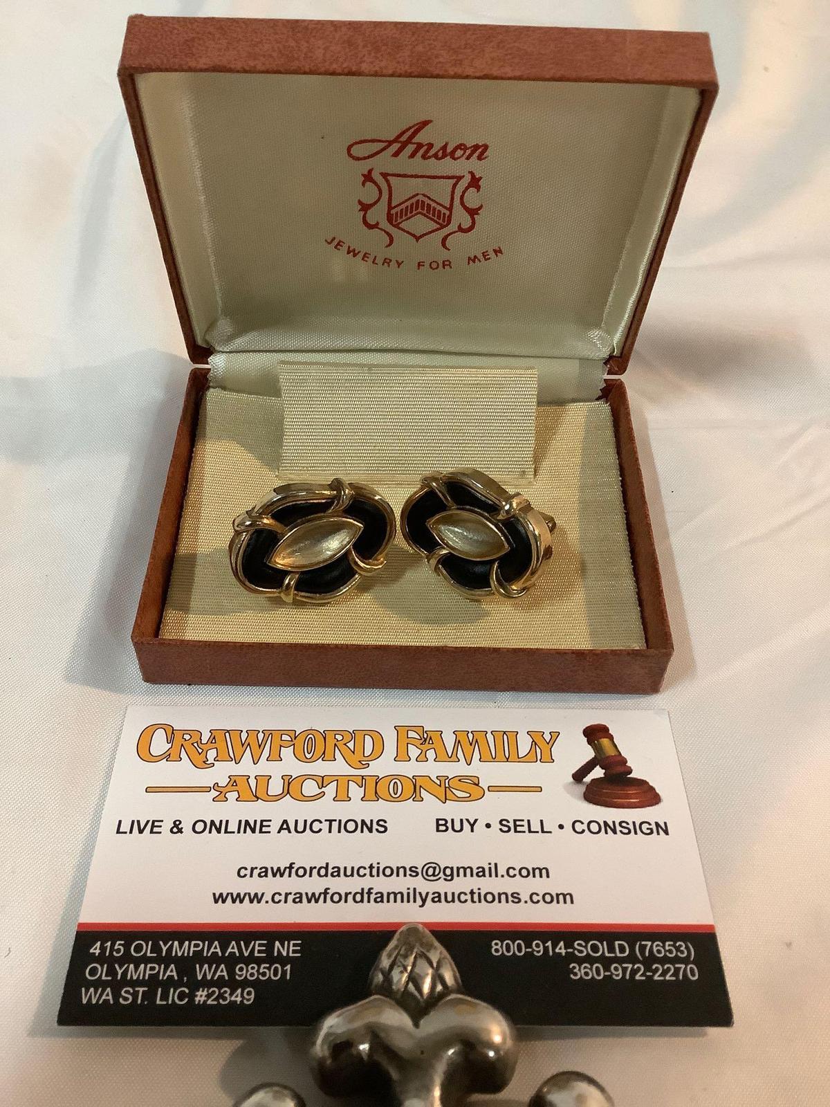 Anson vintage cufflinks w/ box.