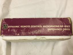 Vintage Panasonic dynamic remote control microphone RP ? 8162 with box.