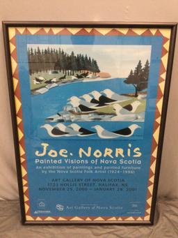 Framed gallery show seagull art print, Joe Norris - Painted Visions of Nova Scotia
