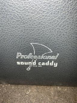 Antique Professional Sound Caddy speaker box set w/ Knight amplifier & more, see pics.