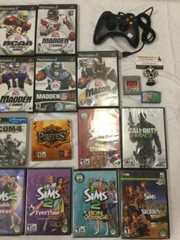 Mixed lot of video games; PS3, PlayStation 2 NCAA, Madden football, Sims, Game Boy - Radar Mission,