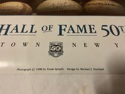 The baseball Hall of Fame 50th anniversary Cooperstown, New York, 1989 poster print by Frank