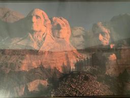 Framed Mount Rushmore national memorial photo print by Gerald Brimacombe