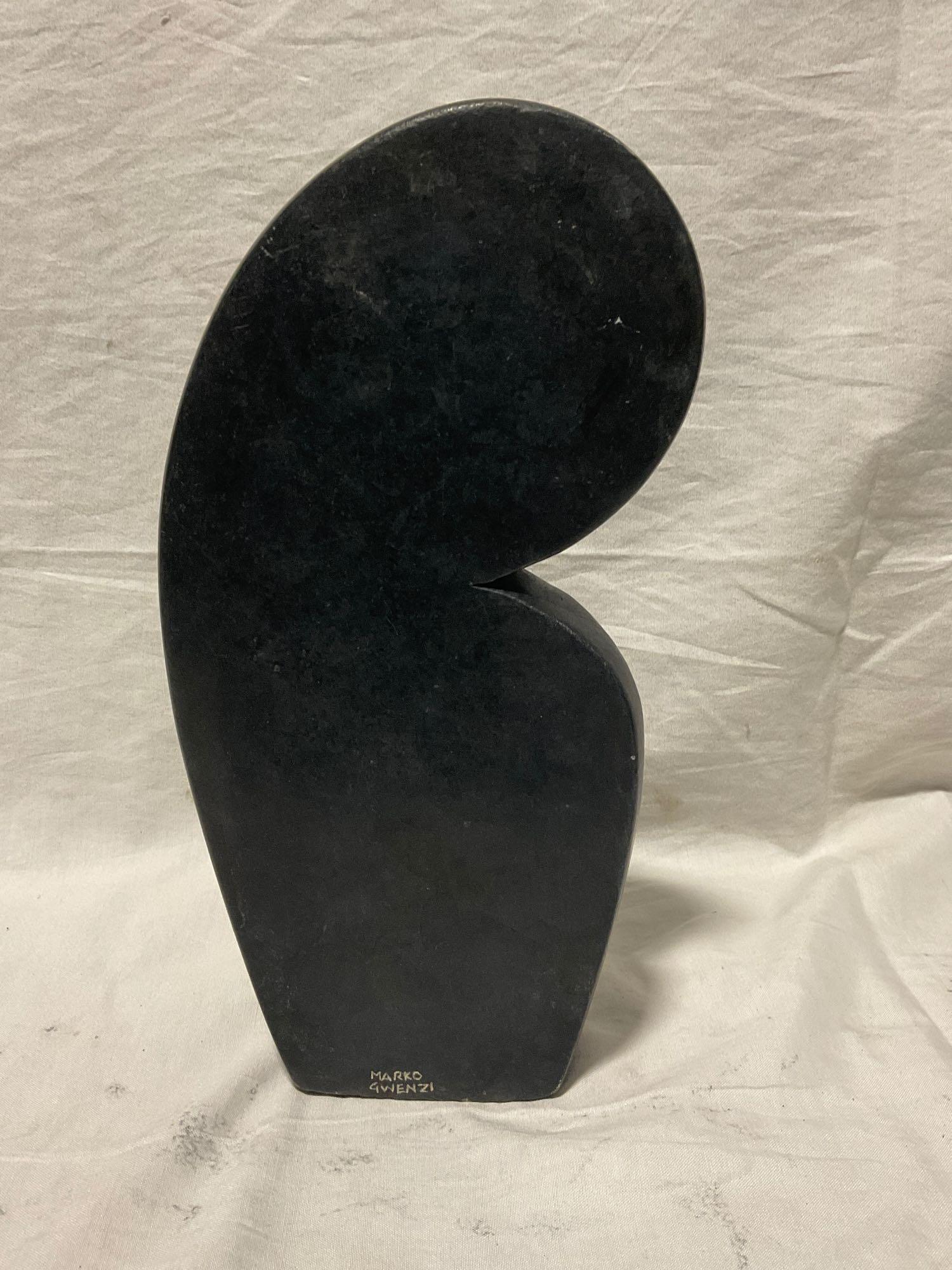 Hand Carved African Stone Sculpture of Lovers , Shona tribal art , Zimbabwe ,Signed by the Artist