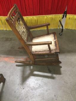 Antique childs rocking chair