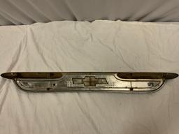 Vintage CHEVROLET Chevy automobile chrome grill , sold as is. Approx 37 x 4 in.