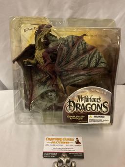 MCFARLANE?S DRAGONS series 2 THE KOMODO DRAGON CLAN DRAGON figure in package