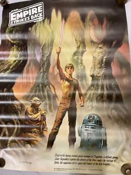 RARE vintage 1980 Coca-Cola STAR WARS The Empire Strikes Back poster # 1 of 3 Dagobah