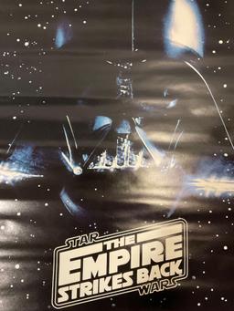 Vintage 1983 STAR WARS the Empire Strikes Back movie poster, The Saga Continues, approx 22 x 34 in.