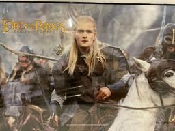 Framed LOTR Lord of the Rings - The Two Towers LEGOLAS Orlando Bloom on horseback poster