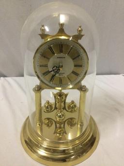 Vintage West German ANGELUS Westminster Quartz anniversary clock, needs maintenance, sold as is