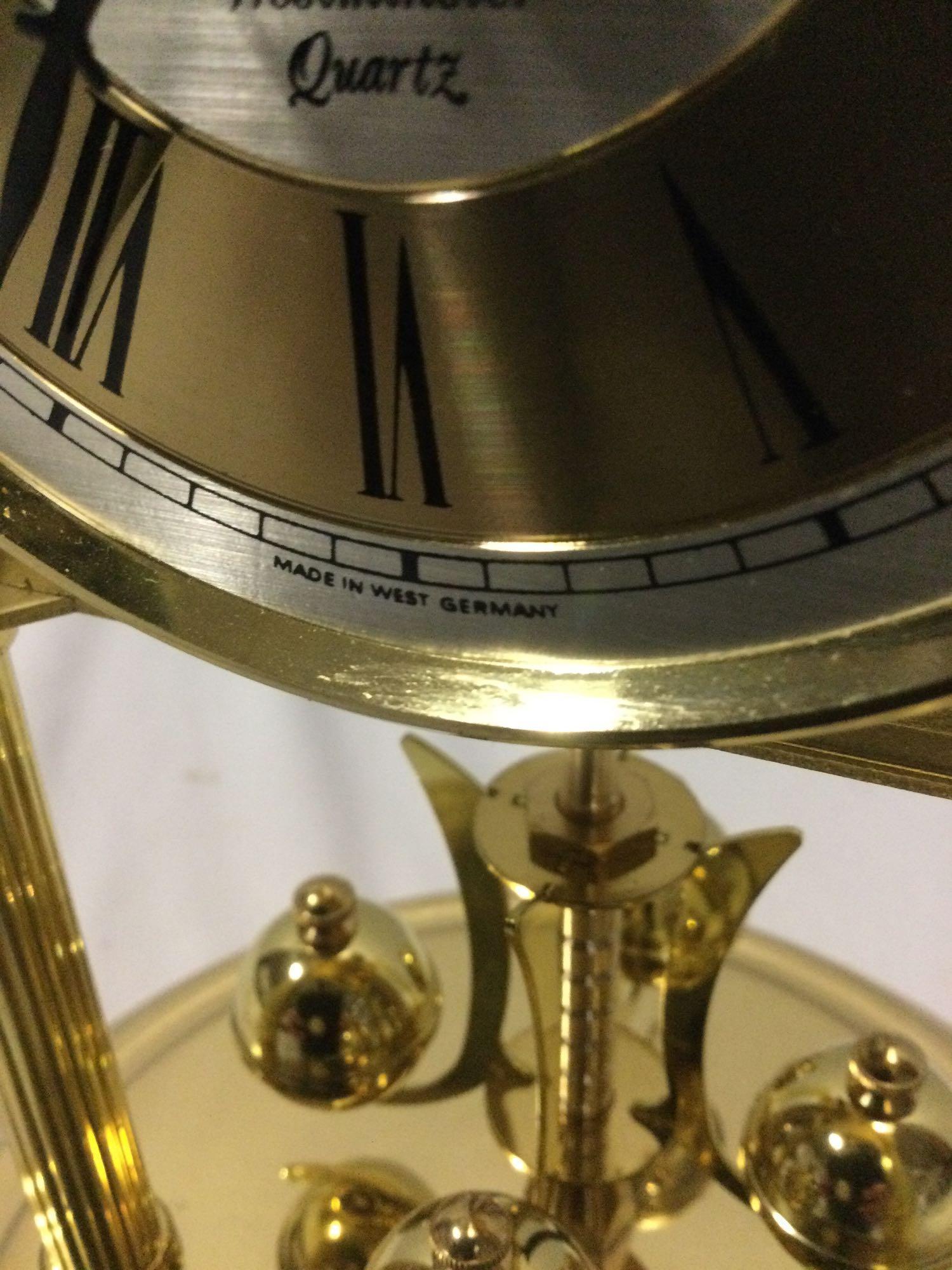 Vintage West German ANGELUS Westminster Quartz anniversary clock, needs maintenance, sold as is