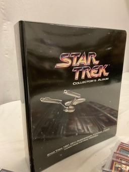 1991 Star Trek 25th Anniversary Trading Cards set w/ branded binder w/ over 460 cards.