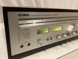 vintage YAMAHA Natural Sound Stereo Receiver CR-840, tested/working, approx 20 x 15 x 7 in.