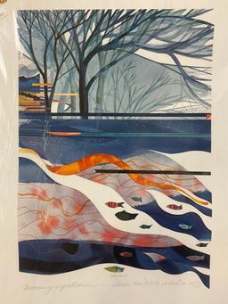 Signed / numbered art print MOVING UPSTREAM by Ann Militich-Warder, #ed 230/600