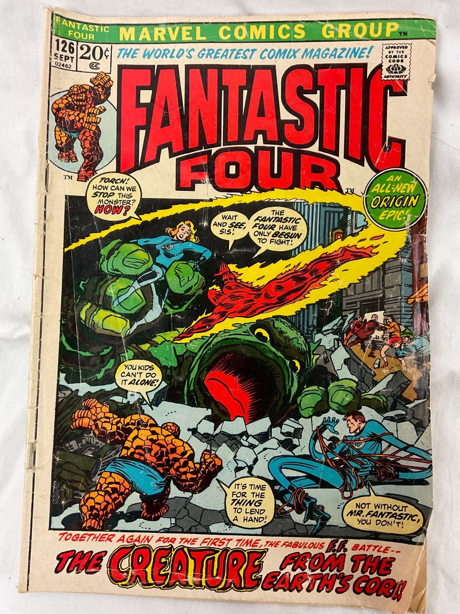 vintage comic books; DC Comics / Gold Key / Archie / Marvel, Fantastic Four, Sgt. Rock, GI Combat