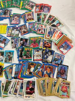 Lot of MLB pro baseball sports trading cards; Upper Deck, Topps, DONRUSS, Leaf & more.