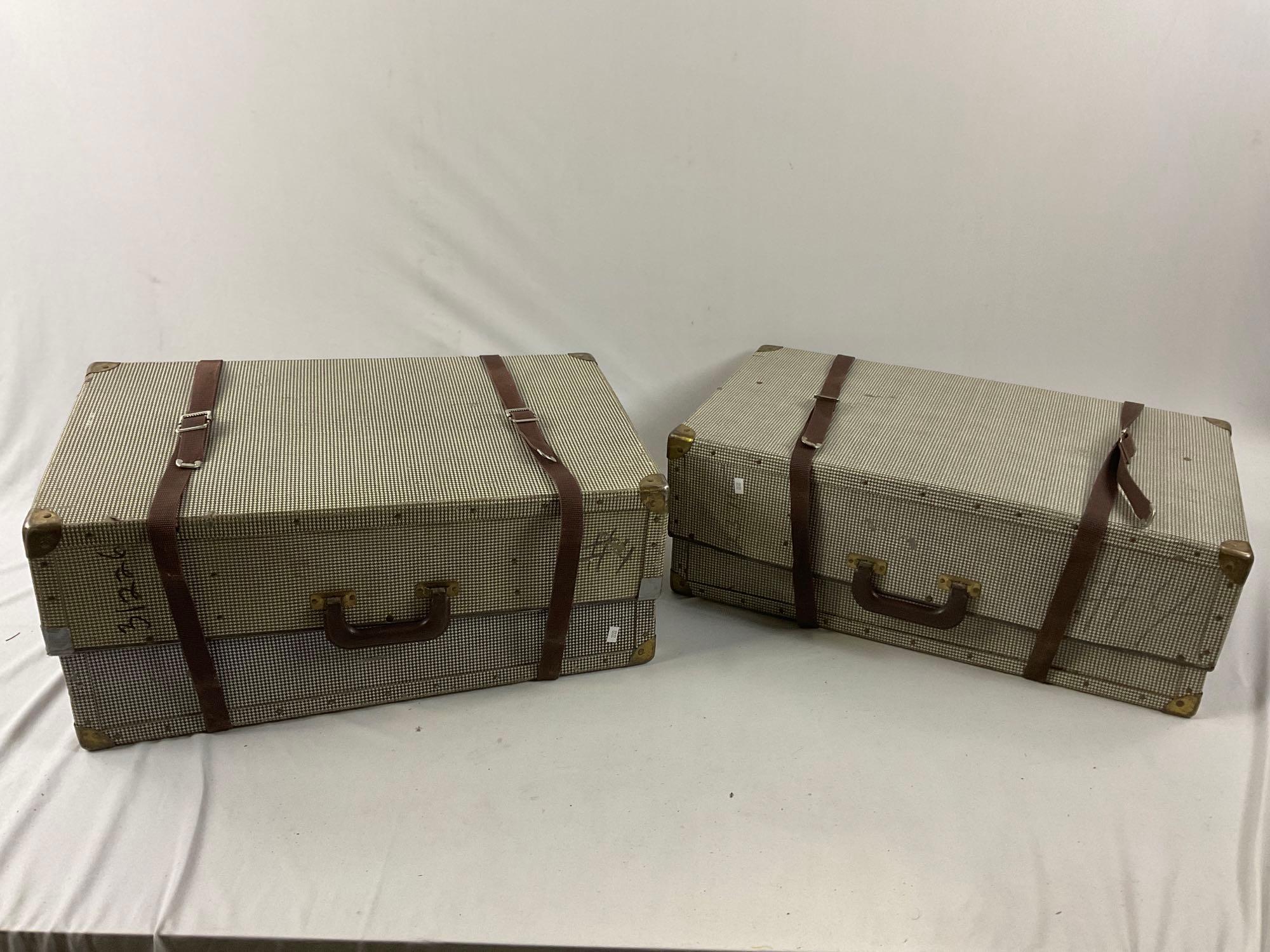 2 pc. lot stage trunks w/ custom built magic props from John Pomeroy International Illusionist