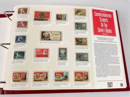 Beautiful binder of Soviet union commemorative stamps 1967-1991