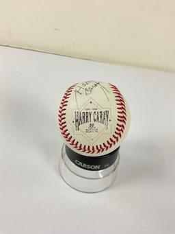 legendary Cubs Announcer Harry Carey autograph Major League Baseball, 1994