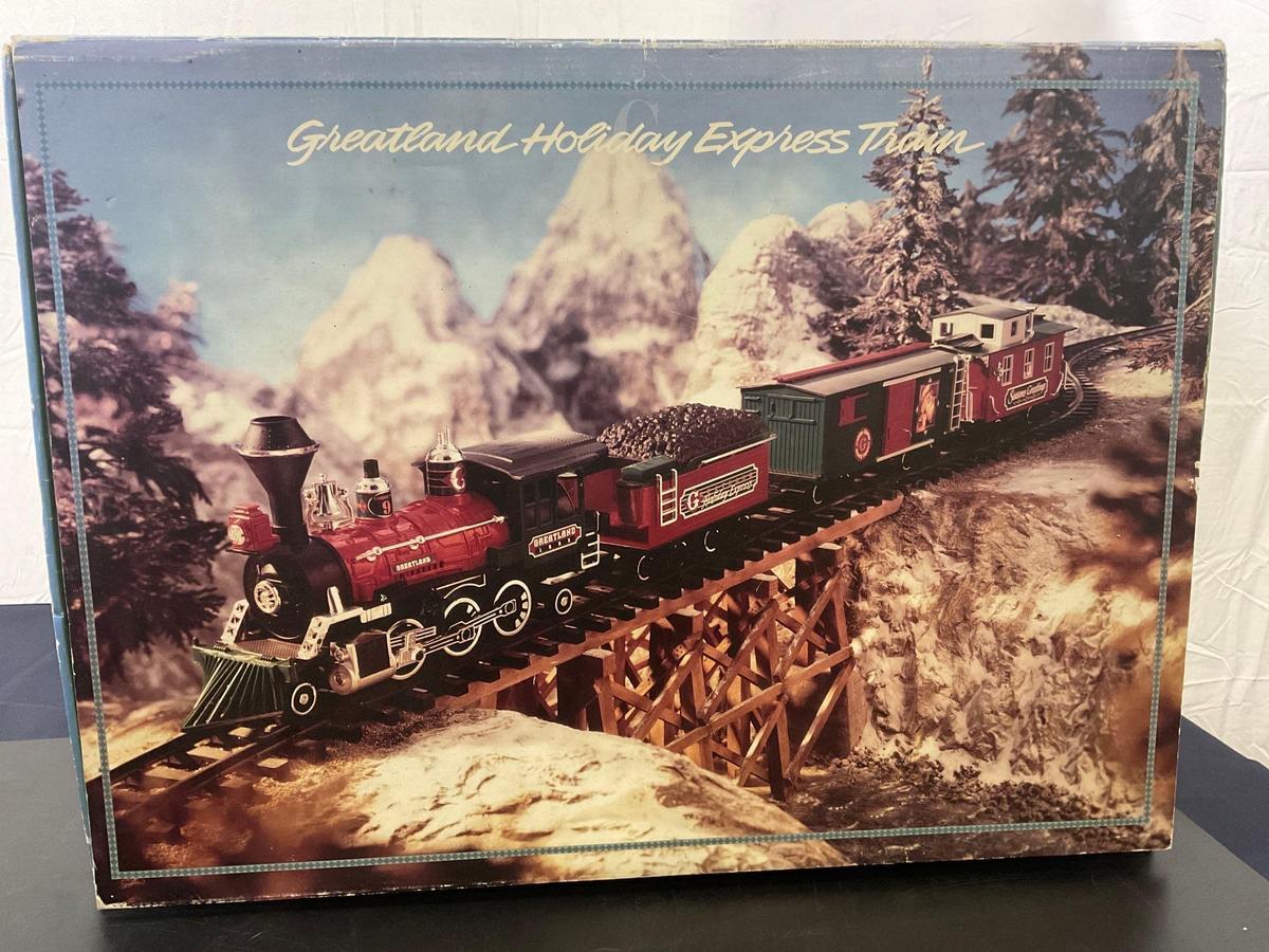 Vintage 1993 GreatLand Holiday Express Battery Operated Train Set