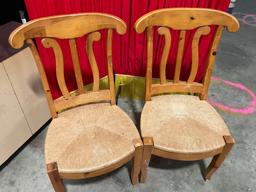 CAFE TABLE with chairs FROM OLYMPIA BISTRO. 30" tall 48" long 30" wide.