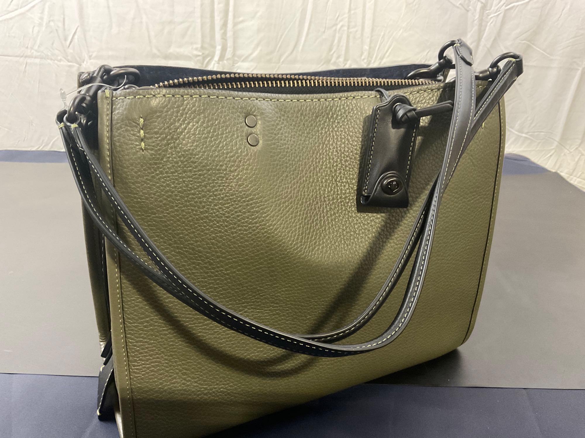 Brand New Coach Olive Leather Purse PBB Rogue Bag