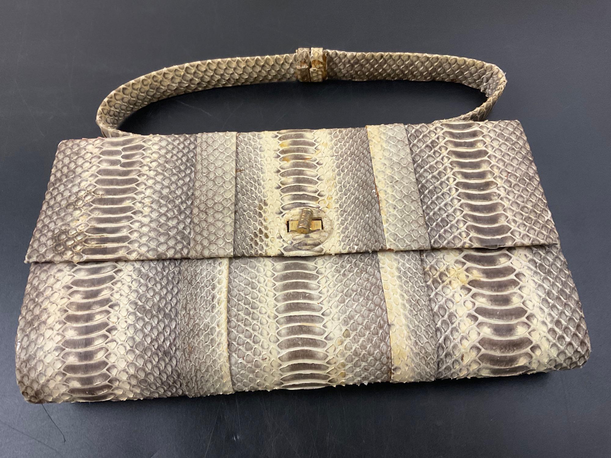 Beautiful Vintage Snakeskin Purse